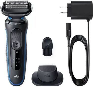 Braun Series 5 Electric Razor for Men with Precision Trimmer, Blue