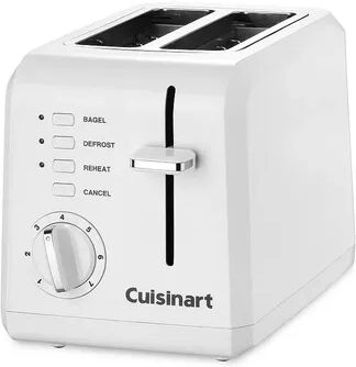 Cuisinart Compact 2-Slice Toaster, White