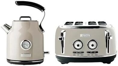 Haden Dorset 1.7 Liter Stainless Steel Electric Kettle w/ Dorset 4 Slice Toaster, Not Applic