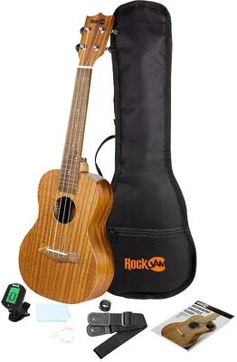 RockJam Premium Soprano Ukulele Kit, Beig/Green