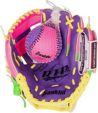 Franklin Sports Meshtek Series 9.5-in. Right Hand Throw T-Ball Glove & Ball Set - Youth, Multicolor