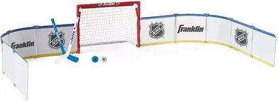 Franklin Sports Half-Rink, Knee-Hockey-Goal, Mini Sticks, and Ball Set, White