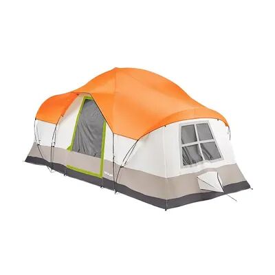 Tahoe Gear Olympia 10 Person 3 Season Outdoor Camping Tent, Orange and Green