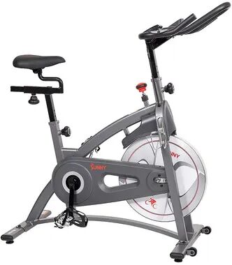 Sunny Health & Fitness Endurance Belt Drive Magnetic Indoor Exercise Cycle Bike, Grey