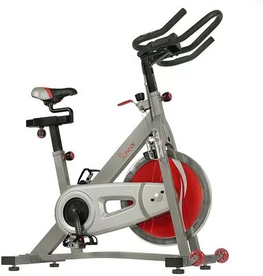 Sunny Health & Fitness Belt Drive Pro II Indoor Cycling Bike, Grey