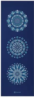 Gaiam 6mm Premium Reversible Yoga Mat - Kaleidoscope Sea, Multicolor