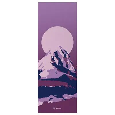 Gaiam 6mm Premium Reversible Yoga Mat - Peaceful Salutation, Multicolor