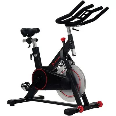 Sunny Health & Fitness Magnetic Belt Drive Indoor Cycling Bike, Grey