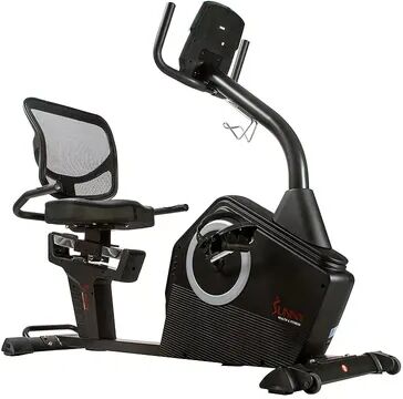 Sunny Health & Fitness Programmable Recumbent Bike - SF-RB4850, Black