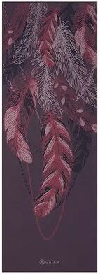 Gaiam 6mm Premium Yoga Mat - Lilac Feathers, Multicolor