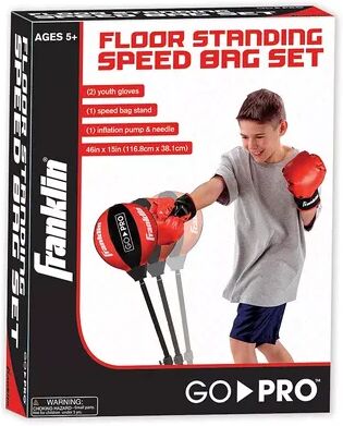 Franklin Sports MMA Youth Floor Standing Speed Bag Set, Multicolor