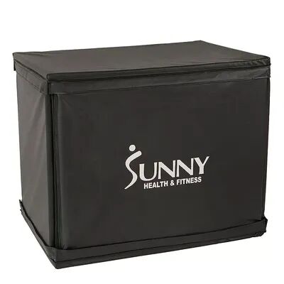 Sunny Health & Fitness Wood Plyo Box with Removable Foam Cover, Multicolor