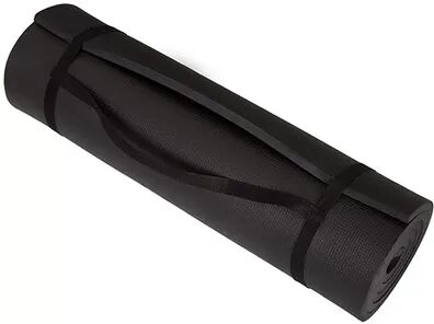 Wakeman Outdoors Wakeman 80-5136-BLACK Non Slip Comfort Foam Durable Extra Thick Yoga Mat for Fitness, Pilates & Workout with Carrying Strap - Black, Clrs