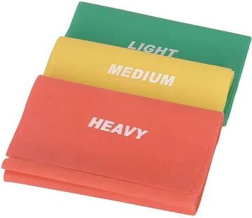 Sunny Health & Fitness 3-Pack Pilates Bands (No. 042), Red