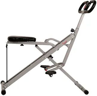 Sunny Health & Fitness Row-N-Rider Upright Rowing Machine, Multicolor