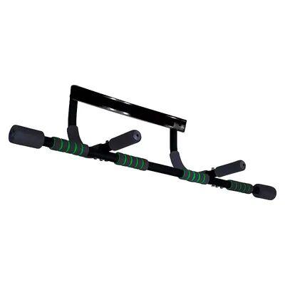 Pure Fitness Adjustable Multi-Purpose Doorway Pull-Up Bar, Green