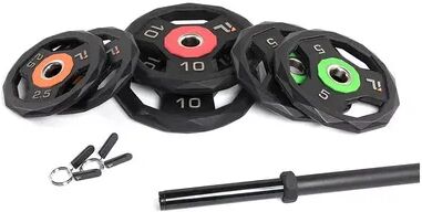 Power Systems ProElite Full Body Exercise Pump Set w/ 5 Lb Bar and Plate Weights, Black