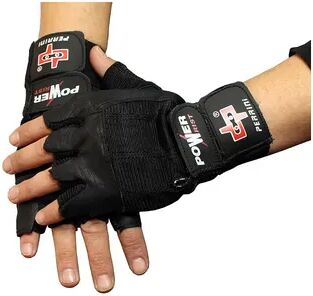 Shelter 282-L Fingerless Gloves Leather Working Out - Weight Lifting, Large - Black, Multicolor