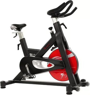 Sunny Health & Fitness Evolution Pro Magnetic Belt Drive Indoor Cycling Bike, Grey