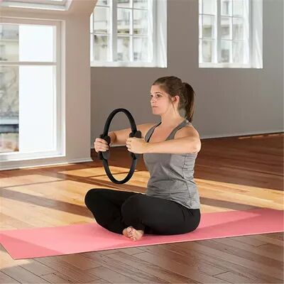 Wakeman Outdoors Wakeman 80-5130-B 15 dia. x 2 in. Fitness Dual Grip Foam Resistance Circle Pilates Toning Ring - Black, Clrs