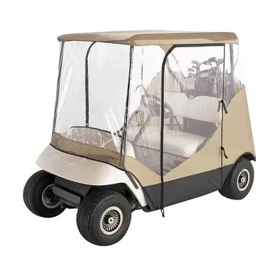 Classic Accessories Travel 4-Sided Golf Cart Enclosure, Beig/Green
