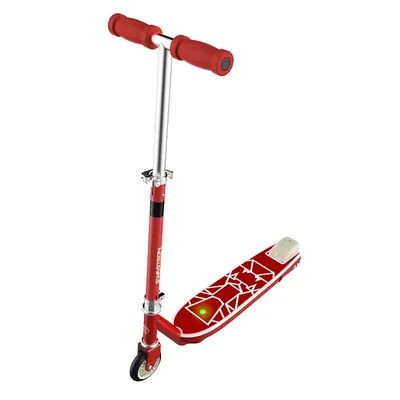 Swagtron SK1 Electric Scooter for Kids with Kick-Start Motor & Simple Deck Sensor Safeguards, Boosted Speeds up to 6.2 MPH, Red