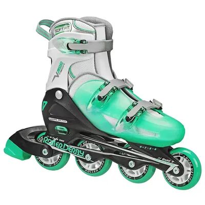 Roller Derby Girls Roller Derby V-Tech 500 Inline Skates, Green, 6-9