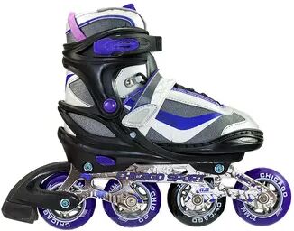 Chicago Skates 17G Adjustable In-Line Skates, Purple, 5-8