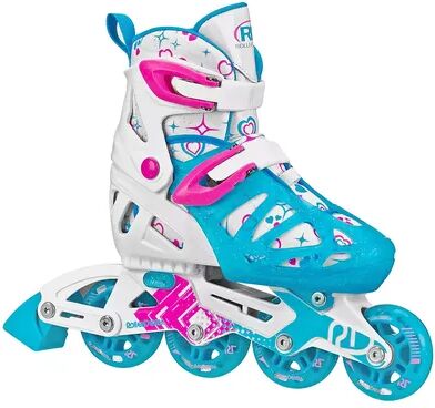 Roller Derby Tracer Girls Adjustable Inline Skates, Blue, Small