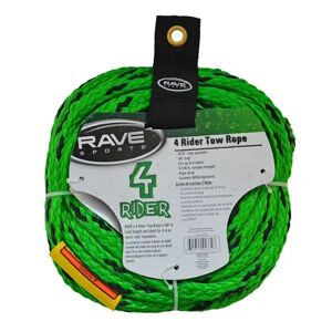 RAVE Sports 4-Rider Towable Tube Tow Rope, Green