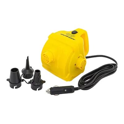 Airhead 12 Volt Inflatable Water Toy Pump for Tubes, Floaties, and Paddle Boards, Yellow
