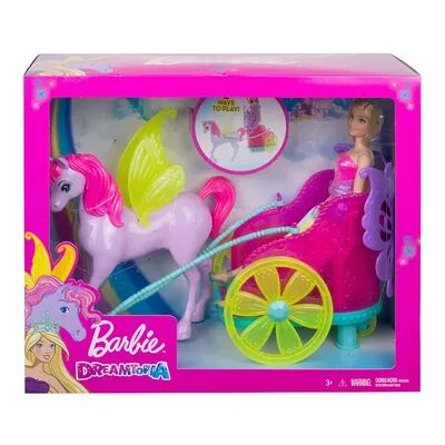 Barbie Dreamtopia Fashion Doll and Carriage Accessories Set, Multicolor