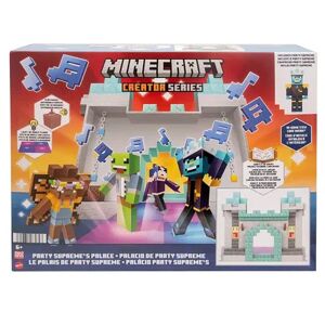 Mattel Minecraft Creator Series Party Supreme's Palace Playset with Lights & Sounds, Multicolor
