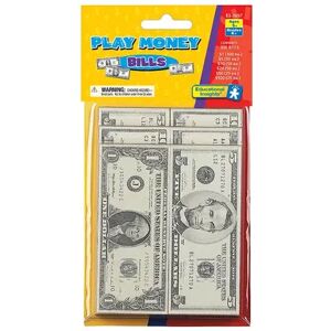 Educational Insights Play Money Bills, Multicolor