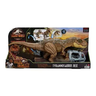 Mattel Jurassic World Stomp 'N Escape Tyrannosaurus Rex Dinosaur Figure Toy, Multicolor