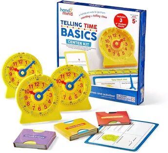 hand2mind Telling Time Basics Center Kit, Multicolor