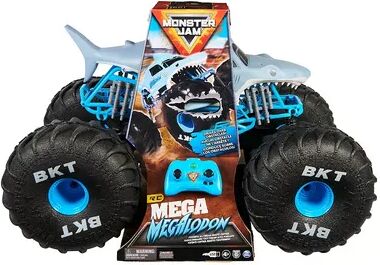 Monster Cable Jam Official Mega Megalodon All-Terrain Remote Control Monster Truck, Multicolor