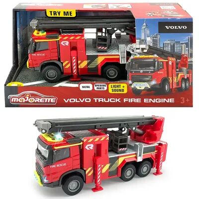 Dickie Toys ickie Toys Majorette Volvo: Lights & Sounds Truck Fire Engine, Multicolor