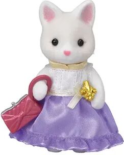 Calico Critters Town Series Silk Cat Collectible Doll Figure with Fashion Accessories, Multicolor