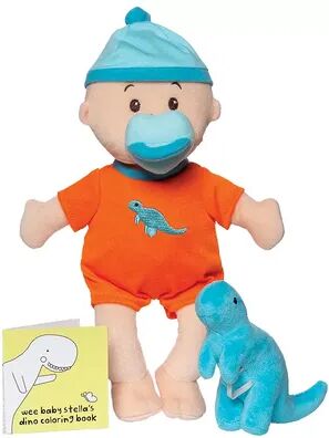 Manhattan Toy 12-Inch Wee Baby Stella Tiny Dino Soft Baby Doll Set, Multicolor