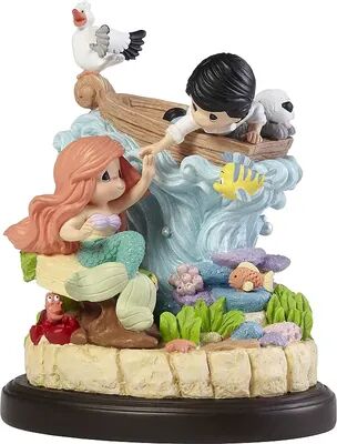 Precious Moments Disney The Little Mermaid Our Worlds Together Musical Table Decor by Precious Moments, Multicolor