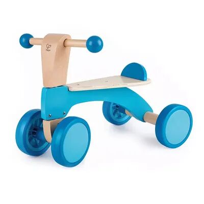 Hape Scoot Around Toddlers Ride On Wooden Push Balance Bike Scooter Toy, Blue, Brt Blue