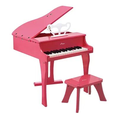 Hape Toys Early Melodies Pink Wooden Happy Grand Piano for Toddlers & Children, Med Pink