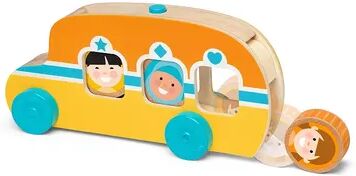 Melissa & Doug GO Tots Roll & Ride Bus, Multicolor