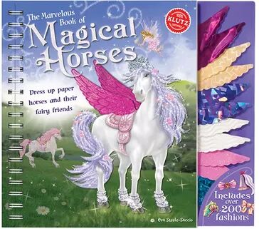 Klutz The Marvelous Book of Magical Horses Paper Doll Set by Klutz, Multicolor