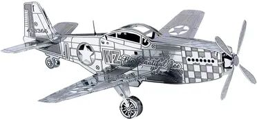 Kohl's Metal Earth 3D Laser Cut Model P-51 Mustang Kit by Fascinations, Multicolor