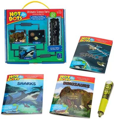 Educational Insights Hot Dots Jr. Ultimate Science Facts Interactive Books & Pen Set, Multicolor