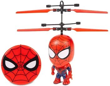 World Tech Toys Marvel Spiderman Licensed 3.5 Inch Flying Figure IR UFO Big Head Helicopter, Red