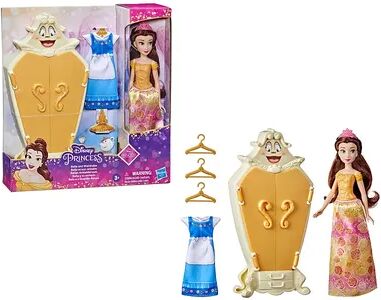 Licensed Character Disney Princess Belle Doll and Wardrobe, Multicolor