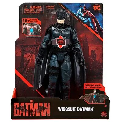 Spin Master DC Comics Batman 12-inch Wingsuit Action Figure with Lights and Phrases, Multicolor